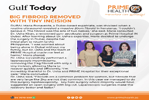 Dubai Expat Overcomes 20 cm Fibroid