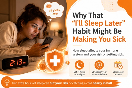 Why That “I’ll Sleep Later” Habit Might Be Making You Sick