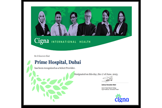 Cigna Select Provider Recognitions – PRIME Hospital & PRIME Healthcare Clinics